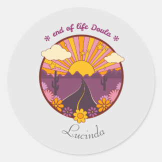 End of life Doula, hospice nurse Classic Round Sticker