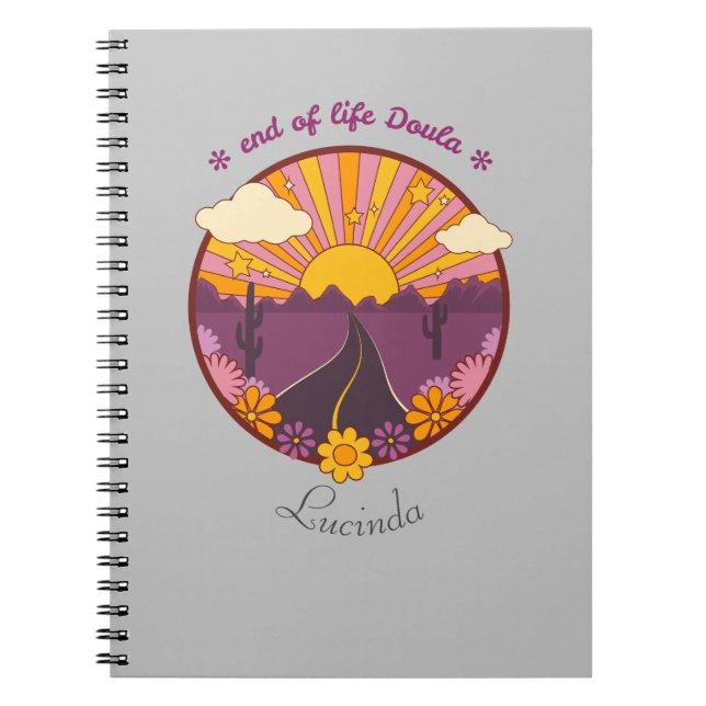 End of life Doula, hospice nurse Notebook (Front)