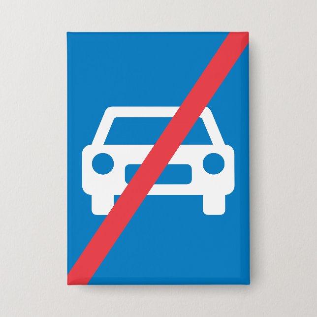 End of Motorway Traffic Sign (Front)