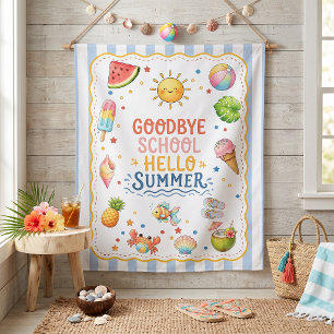 End Of School Party Stripe Tapestry