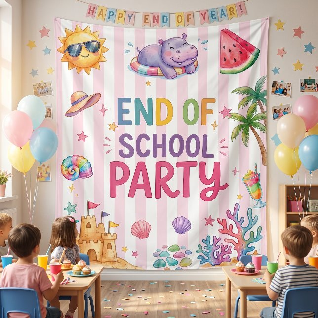 End Of School Party Stripes Tapestry (Creator Uploaded)