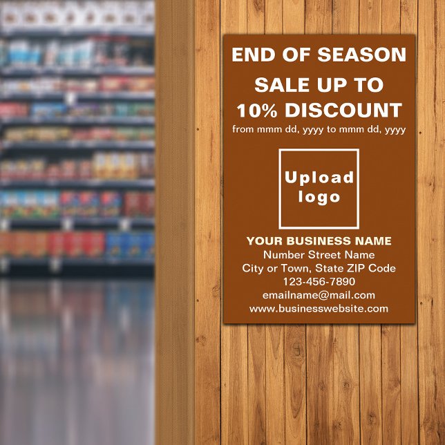 End of Season Sale Business Brown Poster (Creator Uploaded)