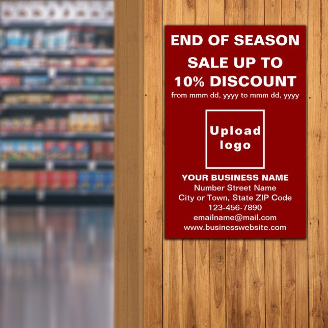 End of Season Sale Business Red Poster (Creator Uploaded)