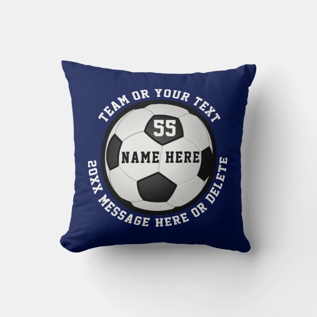 End of Season Soccer Gift Ideas for Soccer Team Cushion (Front)