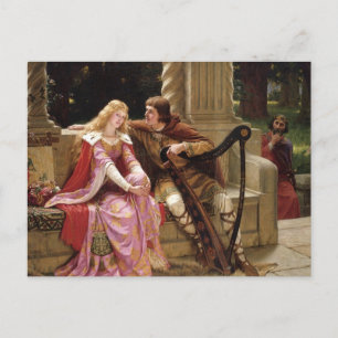 End of Song Flirt Edmund Blair Leighton Postcard