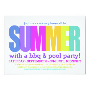 end of summer party invitations stationery zazzle au