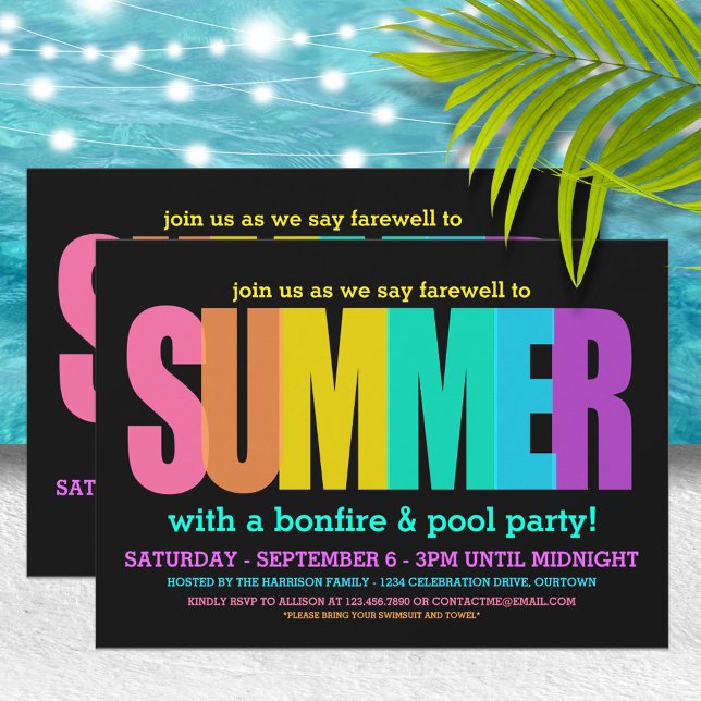 End of Summer Party Invitations (Creator Uploaded)