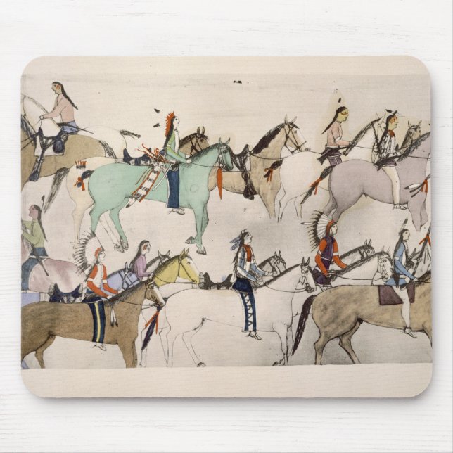 End of the battle (ink on paper) mouse pad (Front)