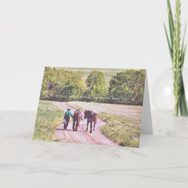 END OF THE DAY Greeting Card (Front)