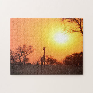 End of the day on the African Plains. Jigsaw Puzzle