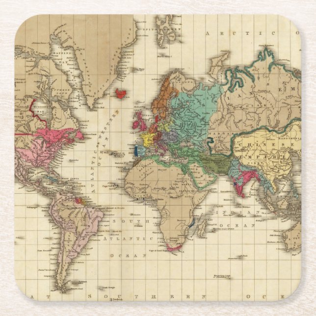 End of The General Peace 1828 AD Square Paper Coaster (Front)