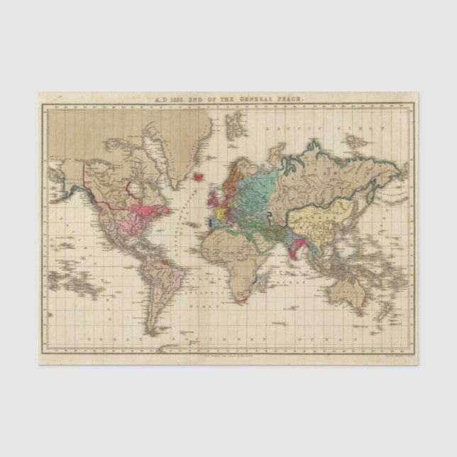End of The General Peace 1828 AD Tissue Paper (Front)
