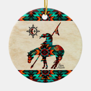 End Of The Trail Ceramic Ornament