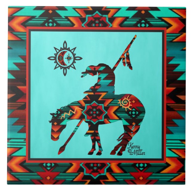 End Of The Trail CERAMIC TILE (Front)