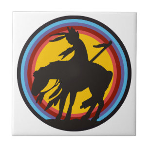 End of the Trail Ceramic Tile