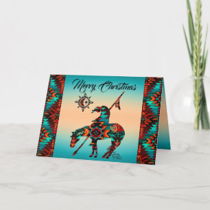 End Of The Trail Folded Holiday Card