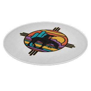 End of the Trail Native American Indian Cutting Board