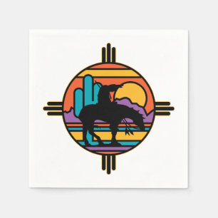 End of the Trail Native American Indian Napkin