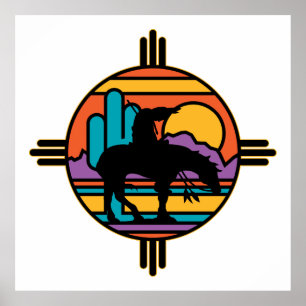 End of the Trail Native American Indian Poster