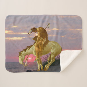 END OF THE TRAIL SHERPA BLANKET