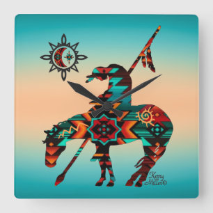 End Of The Trail Wall Clock