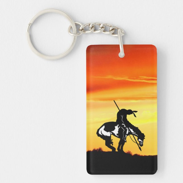 End of the Trail with Sunset Key Ring (Front)