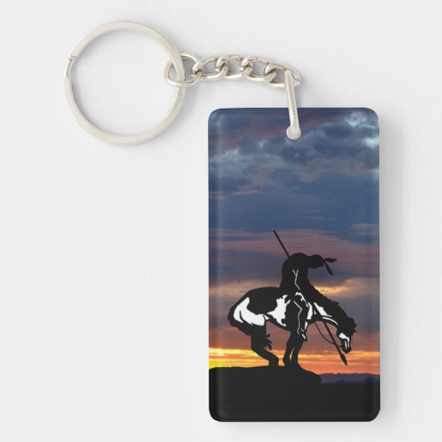 End of the Trail with Sunset Key Ring (Front)