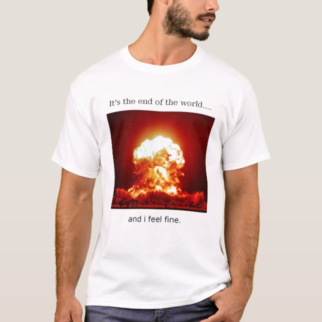 End of the World......i feel fine t-shirt (Front)