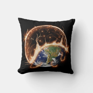 End of the world throw pillow. cushion