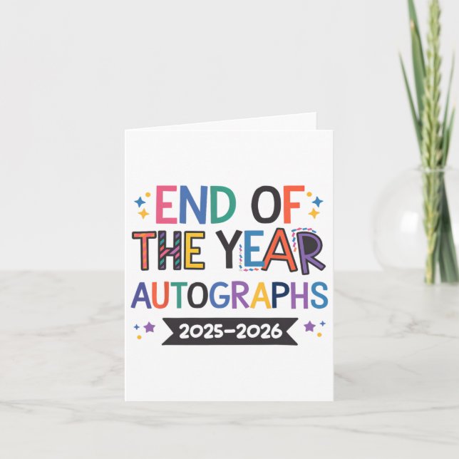 End Of The Year Autographs 2025-2026 Last Day Of S Card (Front)