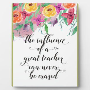 End of the year teacher gift Happy teacher's day Plaque
