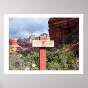 End of Trail in Sedona poster