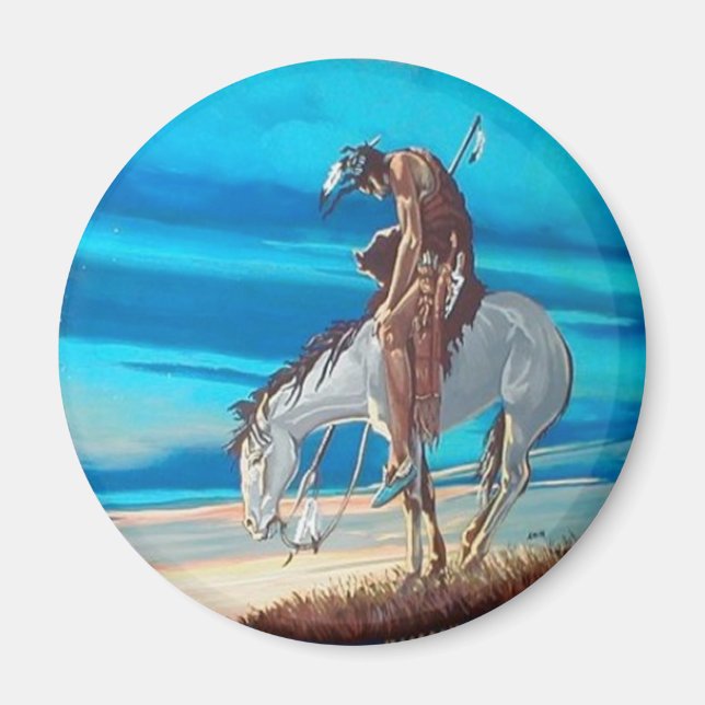 end of trail magnet (Front)