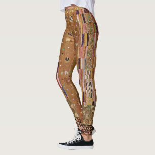 End of Wall, Stoclet Frieze by Gustav Klimt Leggings