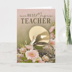 End-Of-Year French Horn Music Teacher Thank Card