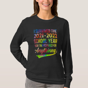 End Of Year School Survivor Colourful 2021 2022 Te T-Shirt