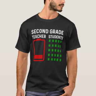 End Of Year Teacher  2nd Grade Goodbye Teacher Bat T-Shirt