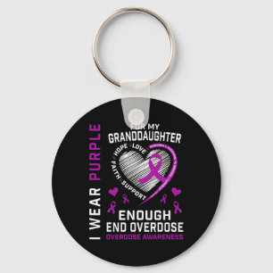 End Overdose Awareness Shirt Enough Purple For Gra Key Ring