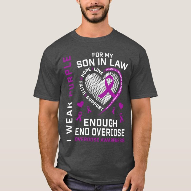 End Overdose Awareness Shirt Enough Purple For My  (Front)