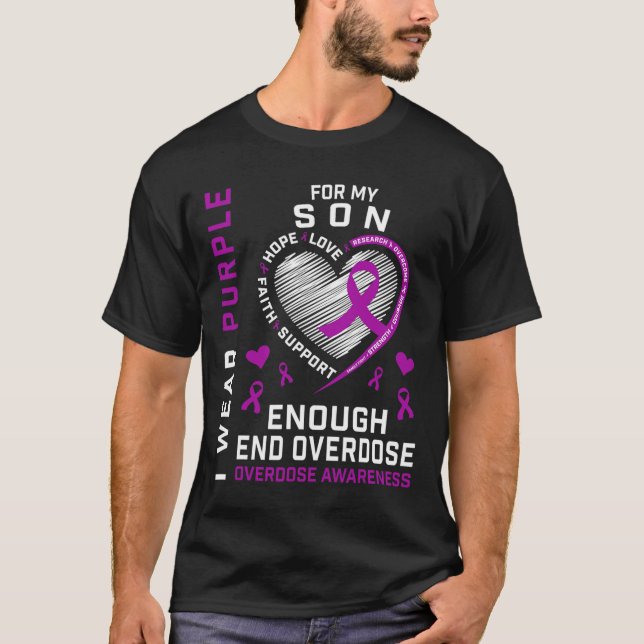 End Overdose Awareness Shirt Enough Purple For My  (Front)