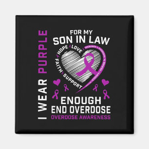 End Overdose Awareness Shirt Enough Purple For My Magnet