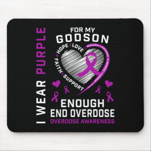 End Overdose Awareness Shirt Enough Purple For My  Mouse Pad