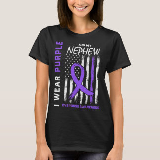 End Overdose Awareness Shirt Nephew August Purple 