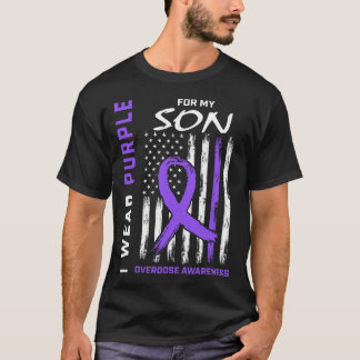 End Overdose Awareness Shirt Son August Purple Fla