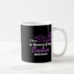 End Overdose I Wear Purple For My Brother Coffee Mug