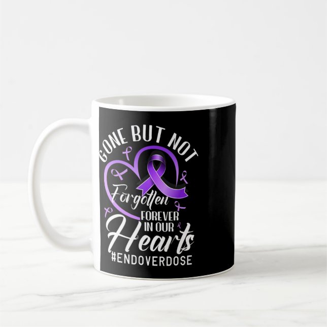 End Overdose Loved One Memorial Overdose Awareness Coffee Mug (Left)