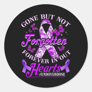 End Overdose Loved One Memorial Remembrance 1 Classic Round Sticker