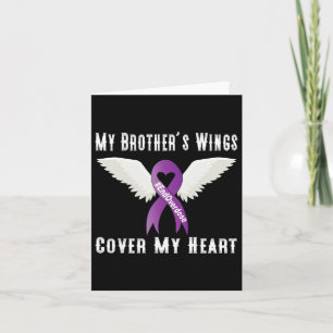 End Overdose My Brother's Wings Cover My Heart Card