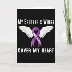 End Overdose My Brother's Wings Cover My Heart Card