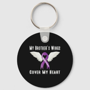 End Overdose My Brother's Wings Cover My Heart Key Ring